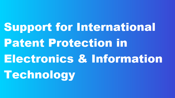 Support for International Patent Protection in Electronics & Information Technology